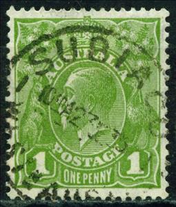 Stamp, King George V, Australia,  