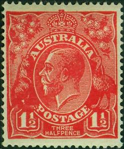 Stamp, King George V, Australia,  , Heads of State