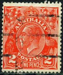 Stamp, King George V, Australia,  