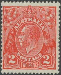 Stamp, King George V, Australia,  
