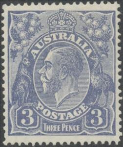 Stamp, King George V, Australia,  