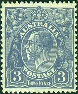Stamp, King George V, Australia,  