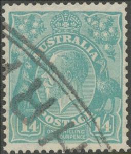 Stamp, King George V, Australia,  