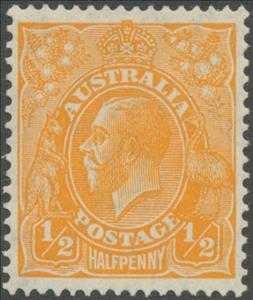 Stamp, King George V, Australia,  