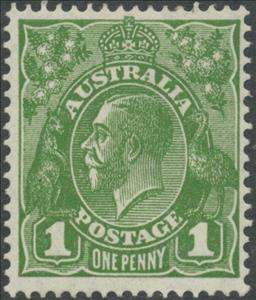 Stamp, King George V, Australia,  