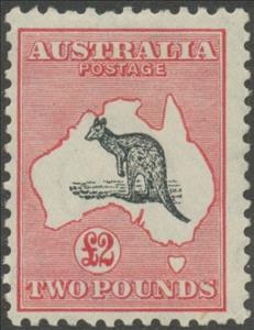 Stamp, Kangaroo and map, Australia,  , Maps, Kangaroos