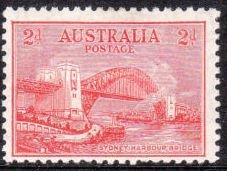 Stamp, 2d Recess, Australia,  , Ports, Bridges