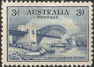Stamp, 3d, Australia,  , Ports, Bridges