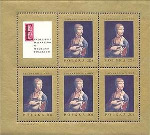 Mini Sheet, Sheet of 5 No.1551 and label, Poland,  