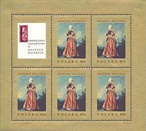 Mini Sheet, Sheet of 5 No.1552 and label, Poland,  