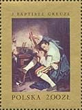 Guitarist after the hunt, by J. Baptiste Greuze