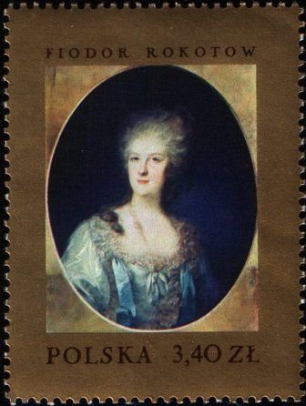 Portrait of Daria Fiodorowna, by Fyodor Rokotow