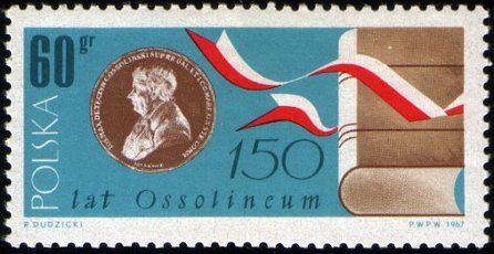 Ossolinski Medal, book and rags