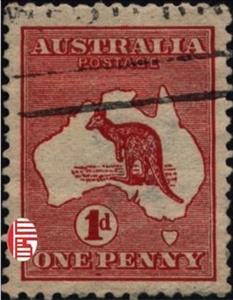 Stamp, Kangaroo and map, Australia,  , Maps, Kangaroos, Animals (Fauna)