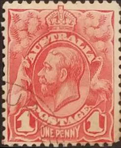 Stamp, King George V, Australia,  