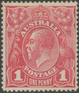 Stamp, King George V, Australia,  