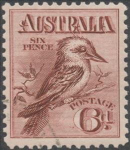 Stamp, Kookaburra (Dacelo novaeguineae), Australia,  , Kingfishers