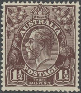 Stamp, King George V, Australia,  