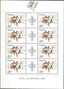 Mini Sheet, 100 Meter Race, Poland,  , Athletics, Olympic Games, Running, Athletes
