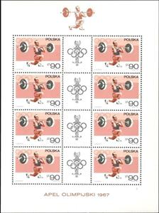 Mini Sheet, Weightlifting, Poland,  , Olympic Games