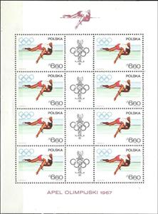 Mini Sheet, High jump, Poland,  , Olympic Games