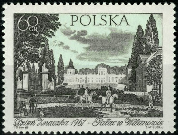 Wilanow palace, by Wincenty Kasprzycki