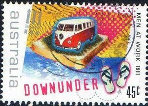 Stamp, Men At Work, Australia,  