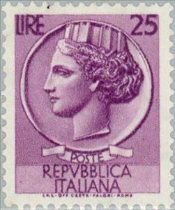 Stamp, Coin of Syracuse, Italy,  
