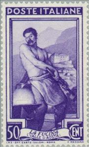 Stamp, Valle d'Aosta - the forge, Italy,  , Commemoration, Professions, Metalworking
