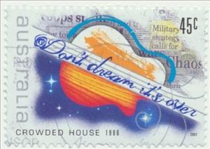 Stamp, Crowded House, Australia,  