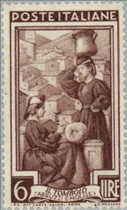 Stamp, Abruzzi e Molise-the pillow, Italy,  , Professions
