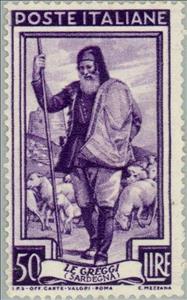 Stamp, Sardegna - the flocks, Italy,  , Professions