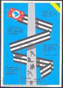Souvenir Sheet, 50 years Constitucional Revolution, Brazil,  