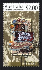 Stamp, State Banquet, Australia,  