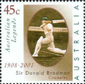 Stamp, Don Bradman Driving, Australia,  