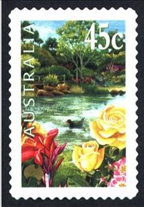 Stamp, Roses, p. 11½x11, Australia,  , Flowers, Gardens, Roses, Plants (Flora)