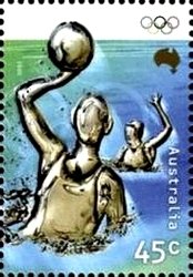 Stamp, Water Polo, Australia,  , Olympic Games