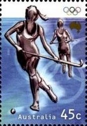 Stamp, Hockey, Australia,  , Olympic Games