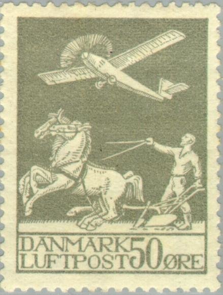 Biplane over Plough