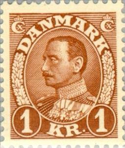 Stamp, King Christian X, Denmark,  , Heads of State, Kings