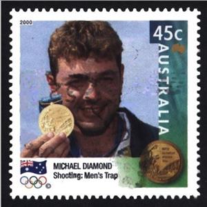 Stamp, Trap Shooting, offset, Australia,  , Olympic Games, Shooting Sports, Athletes