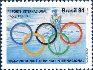Stamp, 100 years IOC, Brazil,  , Olympic Games
