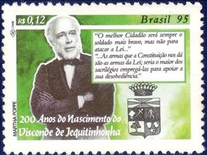 Stamp, Visconde de Jequitinhonha, Brazil,  