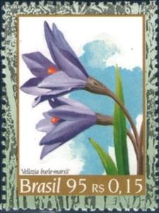 Stamp, Tribute Burle Marx - Canela-de-Ema, Brazil,  , Flowers, Plants (Flora)