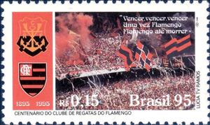 Stamp, Flamengo, Brazil,  , Football (Soccer)