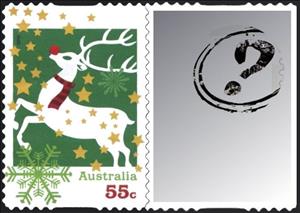 Stamp, Reindeer, Australia,  , Mammals, Christmas, Animals (Fauna)
