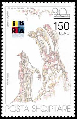 Stamp, Internatinal Stampexhibition Ibra'99,Nünberg.MiNr2474 withof, Albania,  