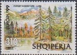 Stamp, Lura National Park, Albania,  , C.E.P.T., Europe, National Parks