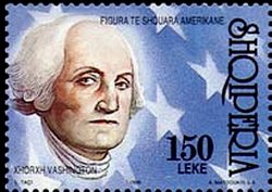 Stamp, George Washington, Albania,  