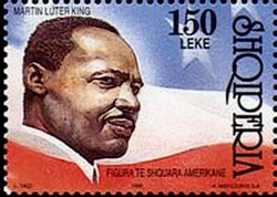 Stamp, Martin Luther King (1929-1968), Albania,  